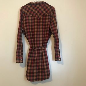 Wrangler Dresses - Flannel Shirt Dress Wrangler Dresses - Flannel Shirt Dress